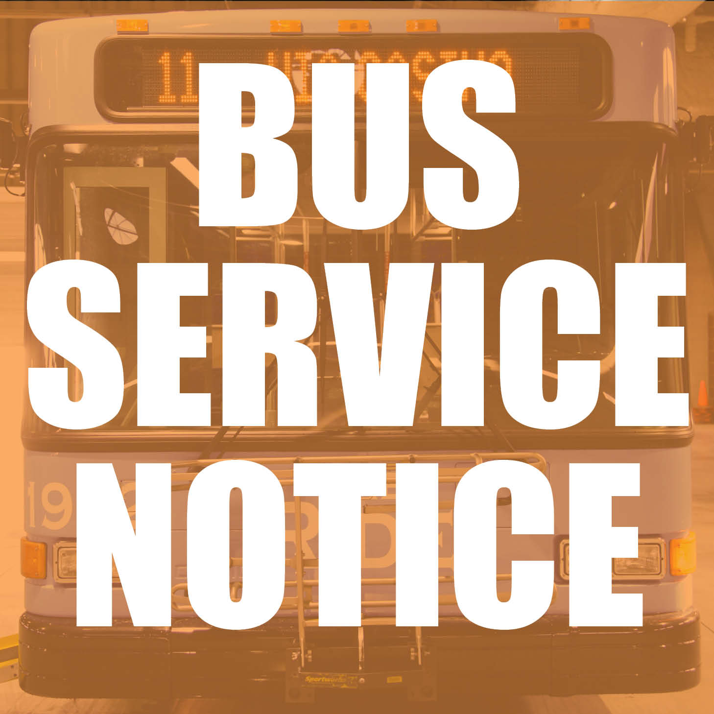 Bus Service Notice